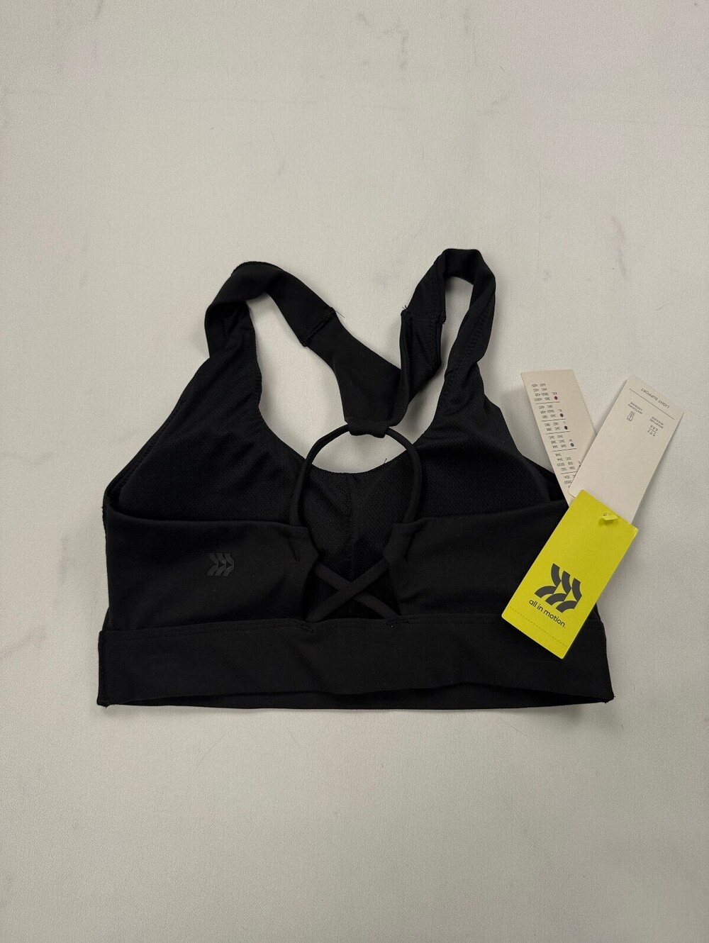 All In Motion Bralette Bra Black Contemporary Bralette Top - Womens XS